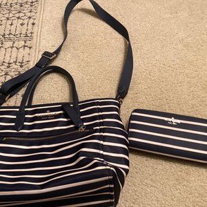 - Kate Spade blue/white purse and matching wallet